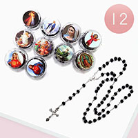 12PCS - Cross Pendant Y Necklaces