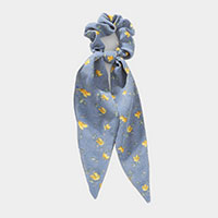 Flower Patterned Pony Hair Band Hair Bands