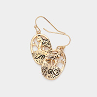 Stone Embellished Mermaid Dangle Earrings