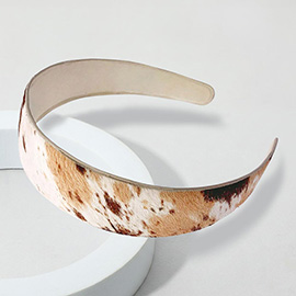 Genuine Leather Animal Patterned Headband
