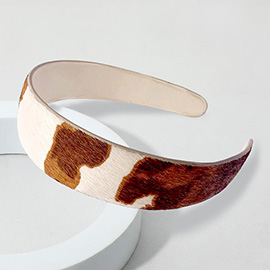 Genuine Leather Animal Patterned Headband