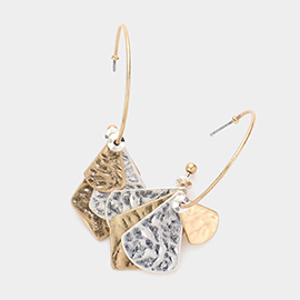 Geometric Metal Dangle Earrings