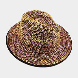 Bling Studded Panama Hat