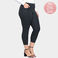 Solid Capri Ponte Pants