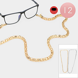 12PCS - Metal Mask Chains / Glasses Chains