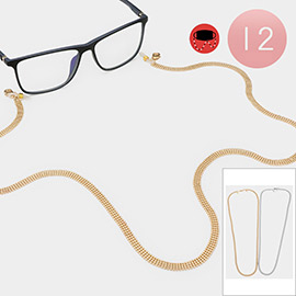 12PCS - Metal Mask Chains / Glasses Chains
