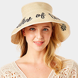 mother of the bride Message Roll Up Foldable Visor Sun Hat