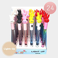 24PCS - Bunny Light Up Ball Pens