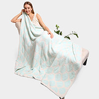 Mermaid Scale Patterned Blanket