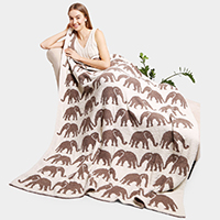 Elephant Patterned Blanket
