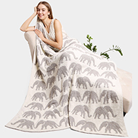 Elephant Patterned Blanket