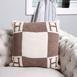 H Patterned Cushion Cover