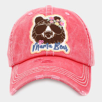 mama Bear Message Vintage Baseball Cap