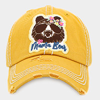 mama Bear Message Vintage Baseball Cap