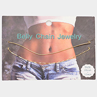 Double Layered Metal Belly Chain Jewelry