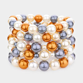 5PCS - Pearl Stretch Bracelets