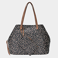 2PCS - Leopard Patterned Shoulder Bags