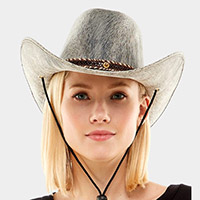 Turquoise Embellished Band Western Cowboy Hat