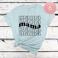 6PCS - Assorted Size mama Graphic T-shirts