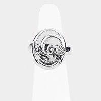 Antique Metal Mermaid Stretch Ring