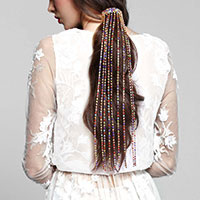 Rhinestone Fringe Barrette