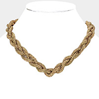 Bling Braided Necklace