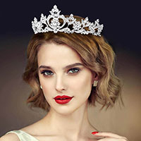 Multi Stone Embellished Princess Tiara