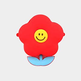 Silicone Smile Flower Face Mini Crossbody Bag