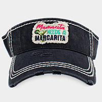 Mamacita Needs A Margarita Vintage Visor Hat