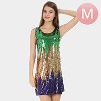 Mardi Gras Sequin Dress