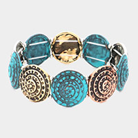 Swirl Vintage Metal Stretch Bracelet