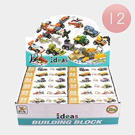 12PCS - Kids Assorted Ideas Building Block Toys