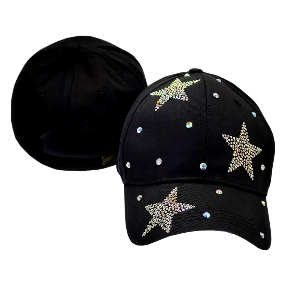 Bling Star Patterned Baseball Cap