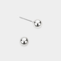 Metal Ball Stud Earrings