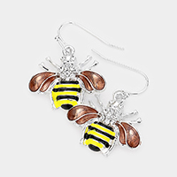 Bumble Bee Dangle Earrings