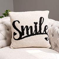 Smile Message Cushion Cover