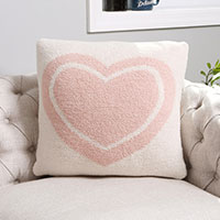 Heart Printed Cushion Cover