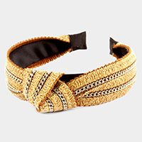 Straw Knot Chain Headband