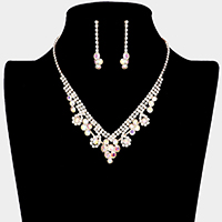 Round Crystal Rhinestone Collar Necklace