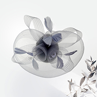 Embellished Floral Mesh Fascinator