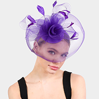 Embellished Floral Mesh Fascinator