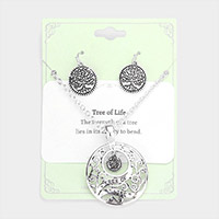 Tree Of Life Pendant Metal Necklace