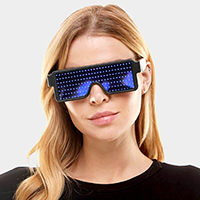 Neon Light Up Square Party Glasses