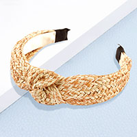 Boho Raffia Knot Headband