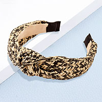Boho Raffia Knot Headband