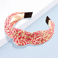 Boho Raffia Knot Headband