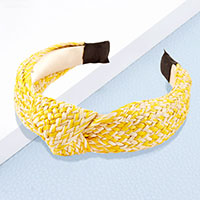 Boho Raffia Knot Headband