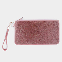 Double Sided Bling Wristlet Wallet/Clutch Bag