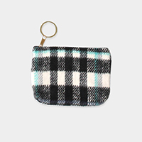 Plaid Check Coin / Card Purse