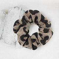 Leopard Hair Scrunchie Hair Band
